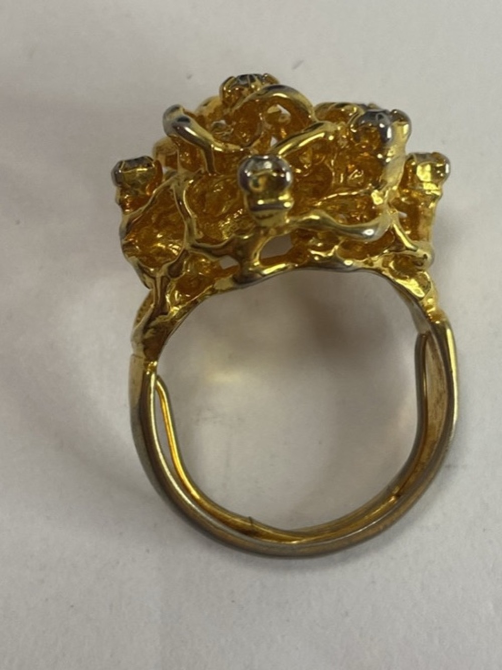 Gold tone ring